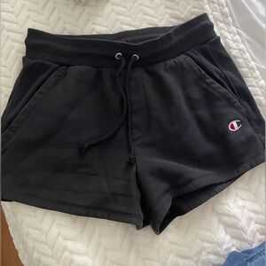 Champion black sweat shorts